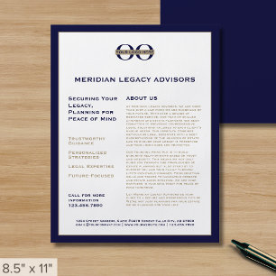 Flyer der Anwaltskanzlei