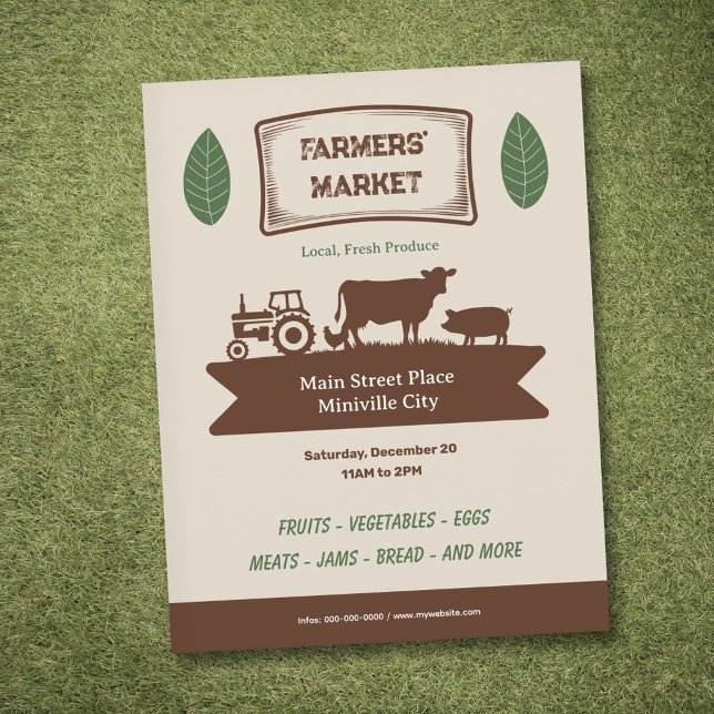 Flyer der Bauer (Farmers' Market Flyer)
