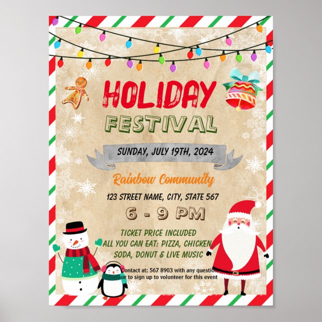 Flyer der Festspielschule Poster (Vorne)