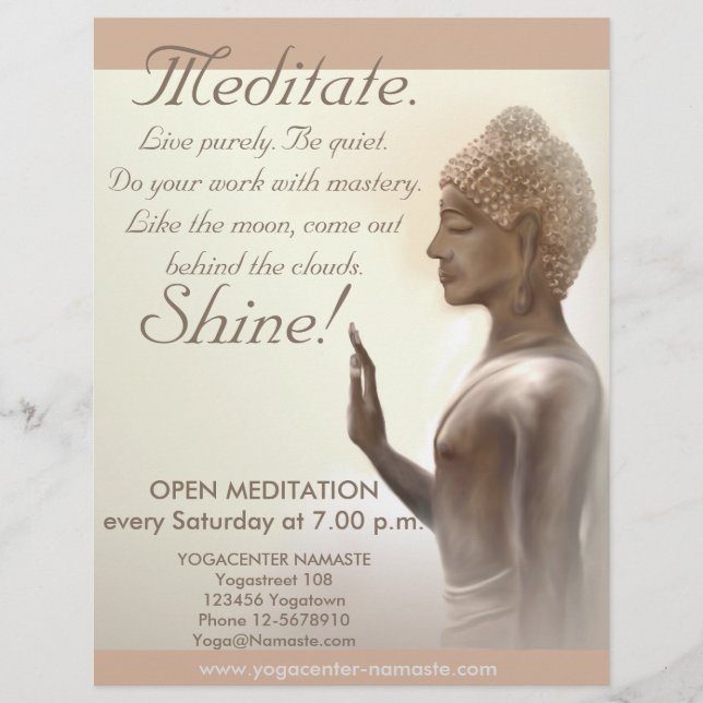 Flyer der Meditation (Vorne)