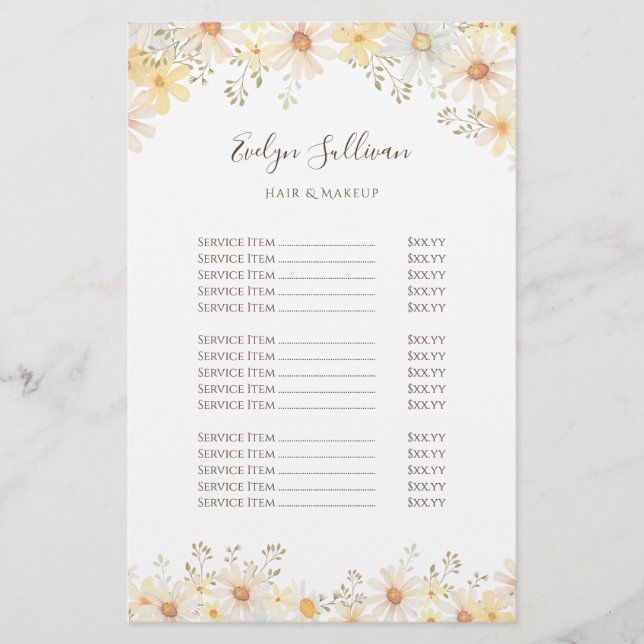 Flyer der Milchpreisliste (Vorne)