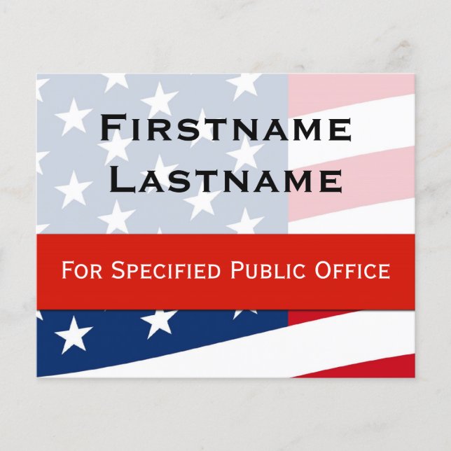 Flyer der patriotischen politischen Kampagne, klei (Vorne)