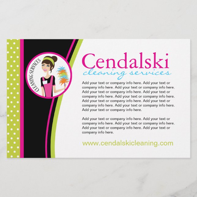 Flyer der Reinigungsdienste (Vorne)