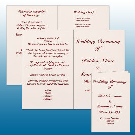 Flyer des Programms für personalisierte Hochzeiten
