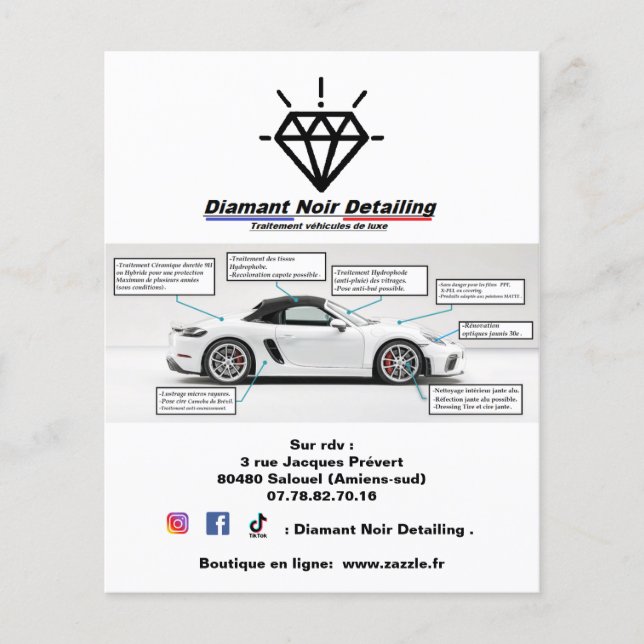 Flyer Diamant Noir Detailing MARK 1 (Vorne)