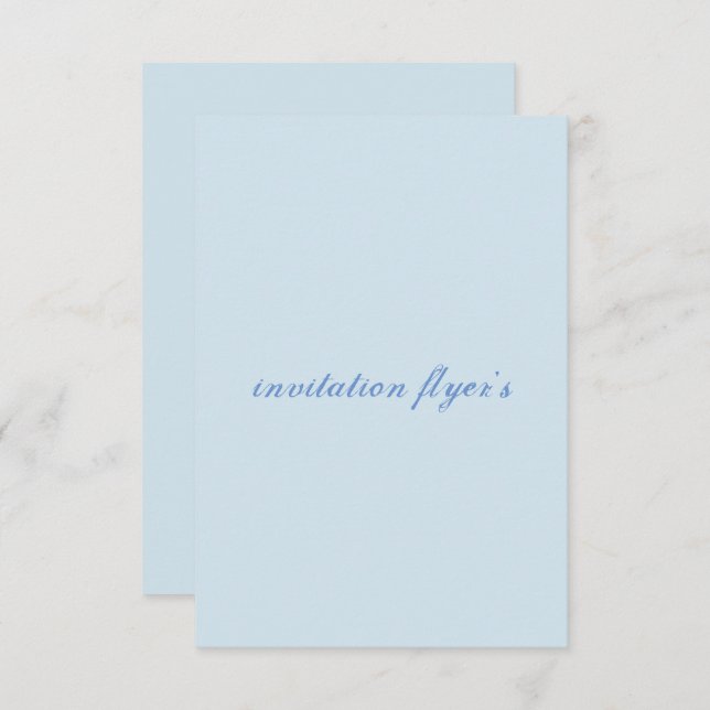 Flyer Einladung (Vorne/Hinten)