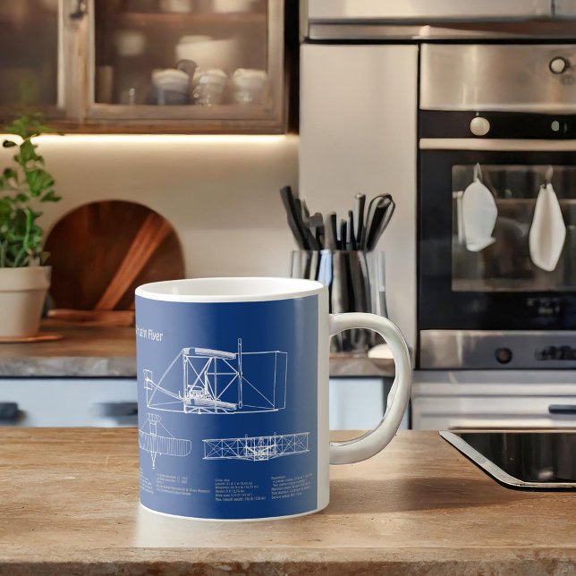 Flyer - Flugzeugkonzept Zeichnend Pläne AD Kaffeetasse (Von Creator hochgeladen)
