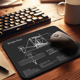 Flyer: Flugzeugkonzept Zeichnend Pläne PD Mousepad