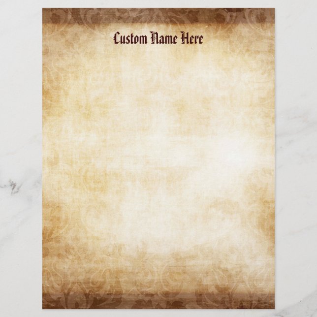Flyer für benutzerdefiniertes Vintages Papier (Vorne)