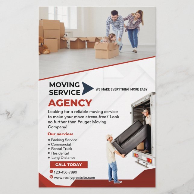 Flyer für bewegliche Dienste (Vorne)