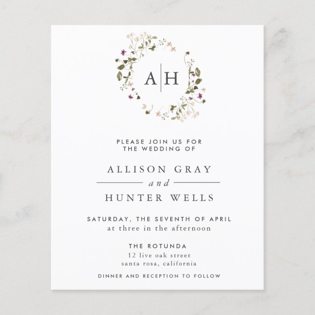 Flyer für Blumenzehen (Vorne)