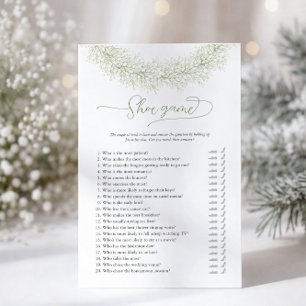 Flyer für Brautschuh-Spiel auf Junggesellinnenabsc