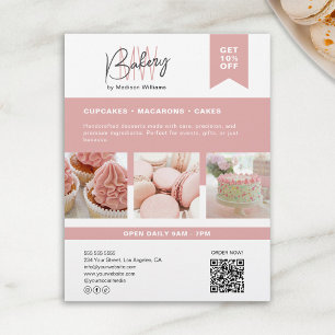 Flyer für das benutzerdefinierte Monogramm-Bakehol