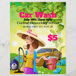 Flyer für die Beförderung von Autos