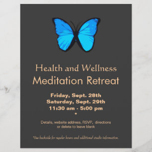 Flyer für die Gesundheit und das Wohlbefinden von 