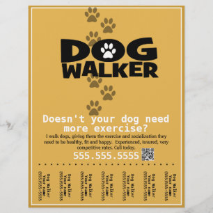 Flyer für die Sonderaktion "Dog Walker"
