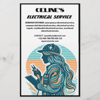 Flyer für elektrische Dienste