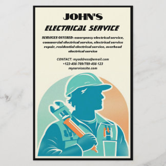 Flyer für elektrische Dienste