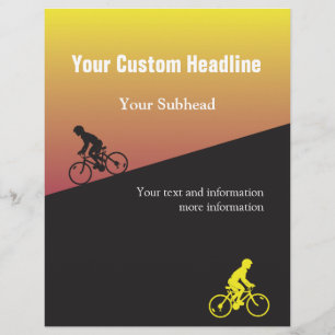 Flyer für Fahrradereignisse mit benutzerdefinierte