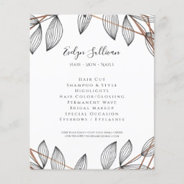 Flyer für geometrische Foliage