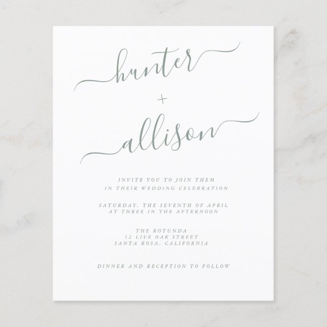 Flyer für Hochzeitsfeiern (Vorne)