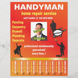 Flyer für kleine Unternehmen Handyman Zuhause Repa