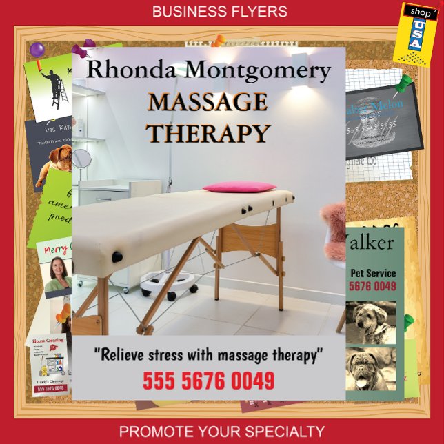 Flyer für Massagetherapie-Geschäfte (Von Creator hochgeladen)