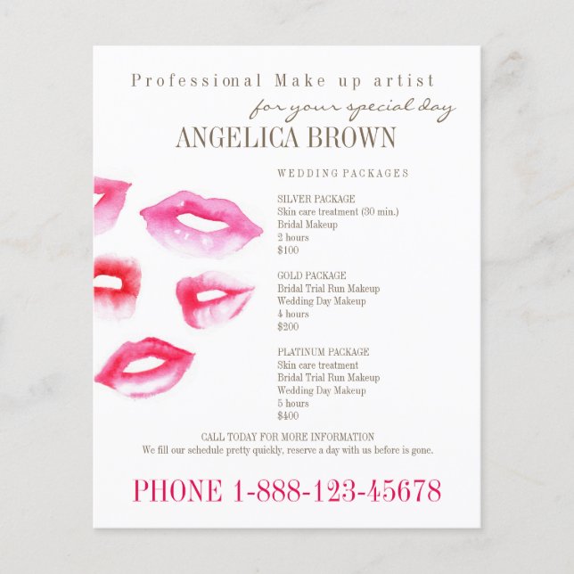 Flyer für Schönheit & Make-up (Vorne)