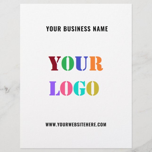 Flyer für Unternehmen mit Firmenlogo (Vorne)