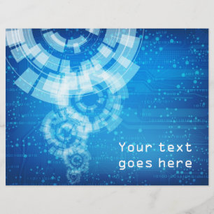 Flyer im Technologiestil