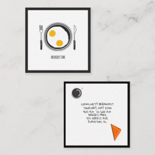 Flyer-Karte Quadratische Visitenkarte