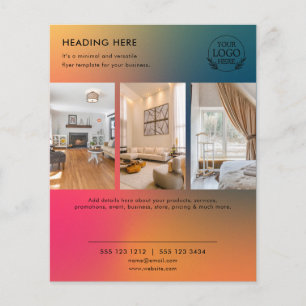 Flyer Minimalistisch Business Marketing   Logo und