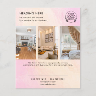 Flyer Minimalistisch Business Marketing   Logo und