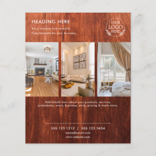Flyer Minimalistisch Business Marketing Logo und