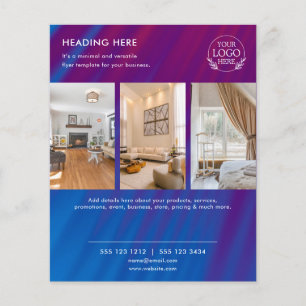 Flyer Minimalistisch Business Marketing Logo und
