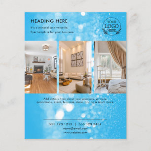Flyer Minimalistisch Business Marketing Logo und