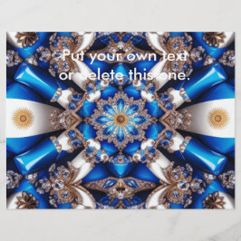 Flyer mit argentinischem Farbdesign