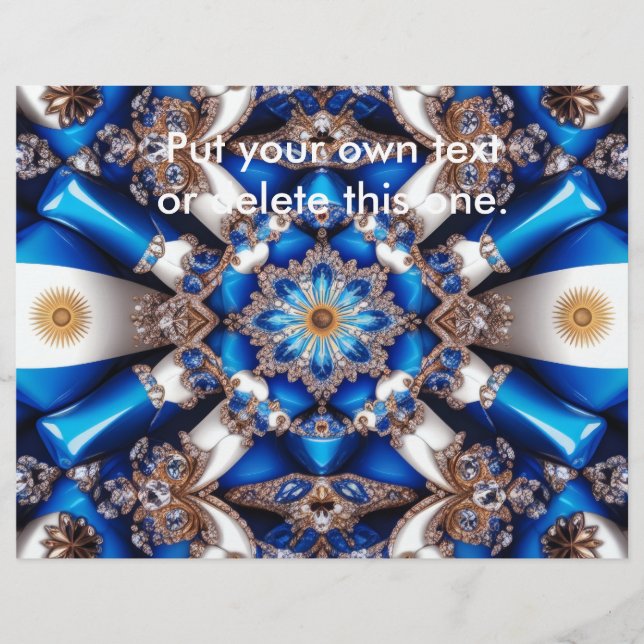 Flyer mit argentinischem Farbdesign (Vorne)