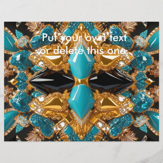 Flyer mit Bahamas-Farbdesign (Vorne)