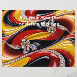 Flyer mit belgischem Farbdesign