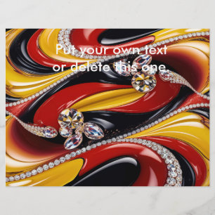 Flyer mit belgischem Farbdesign