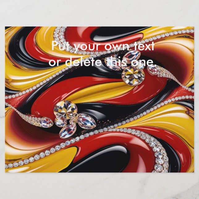 Flyer mit belgischem Farbdesign (Vorne)