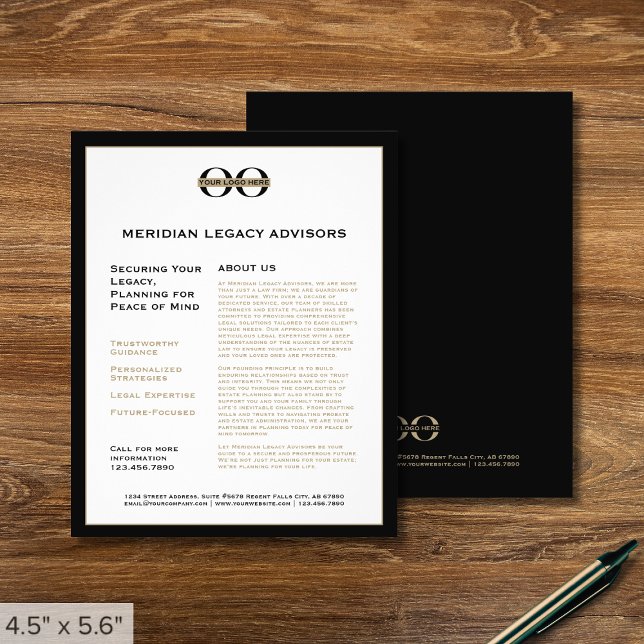 Flyer mit benutzerdefiniertem Logo (Von Creator hochgeladen)