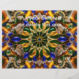 Flyer mit brasilianischem Farbdesign