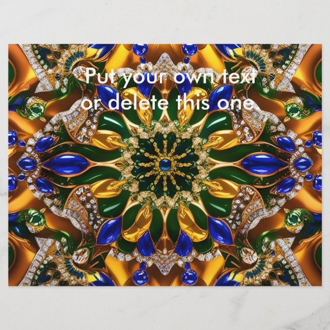 Flyer mit brasilianischem Farbdesign (Vorne)