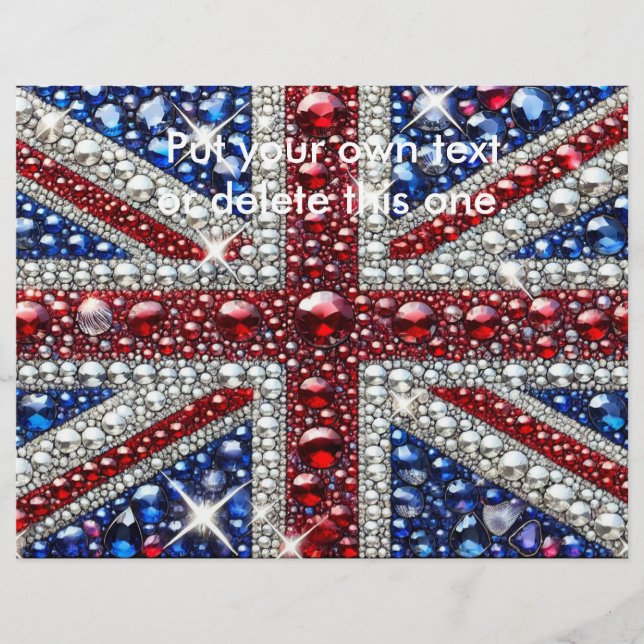 Flyer mit britischer Farbgestaltung (Vorne)