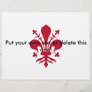 Flyer mit der Fahne von Florenz, Italien