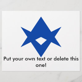 Flyer mit der Fahne von Toyota City, Japan