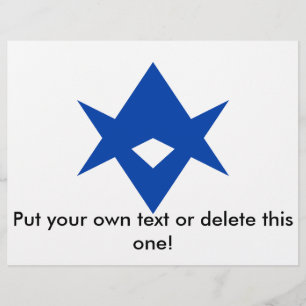 Flyer mit der Fahne von Toyota City, Japan