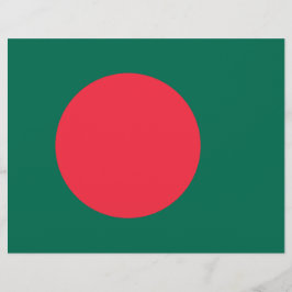 Flyer mit der Flagge Bangladeschs